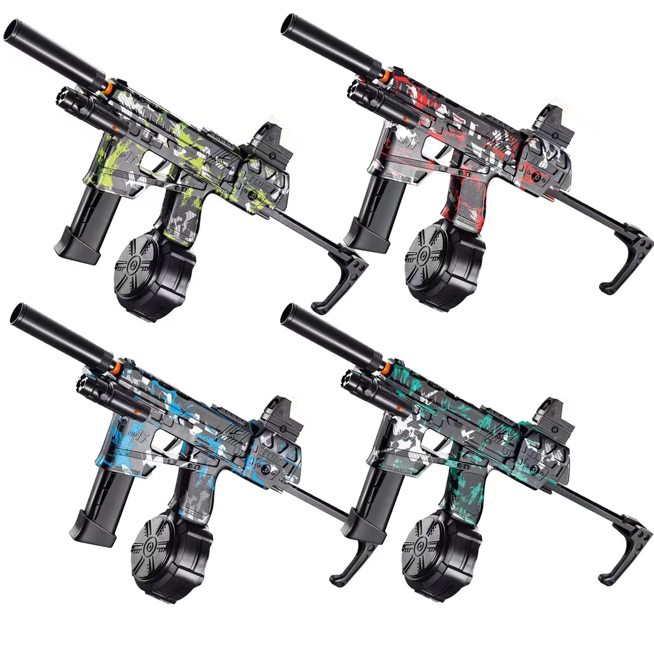 MP17 Camouflage  Carried automatic rifles 7.4V High-speed continuous transmission  Boy toy gun