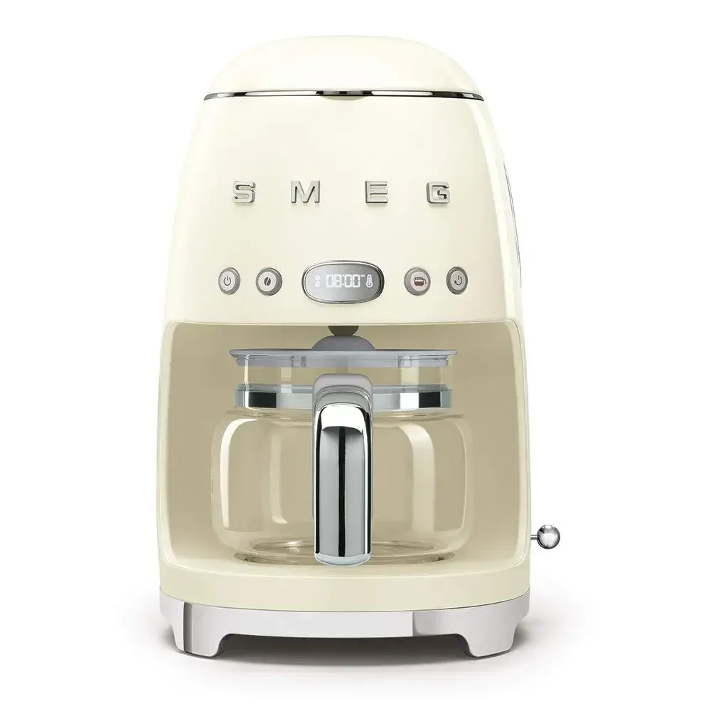 retro style coffee maker, 17.3x12.8x11.3, cream