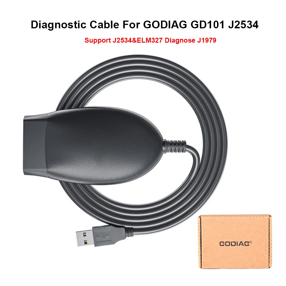 For GODIAG GD101 Support J2534 Passthru ELM327 Diagnose J1979 Vehicles OBD CarDiagnostic Cable For Toyota Honda Acura Ford Mazda
