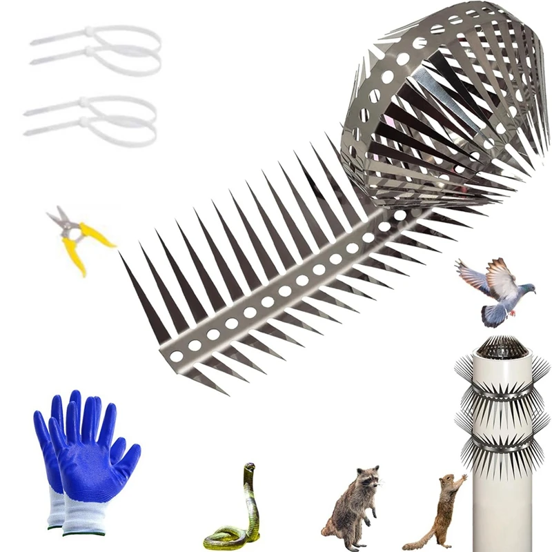 Bird Spikes For Outdoor Pigeons Other Small Birds ,Effectively Avoided Raccoons Squirrels Climbing Fences 40 In