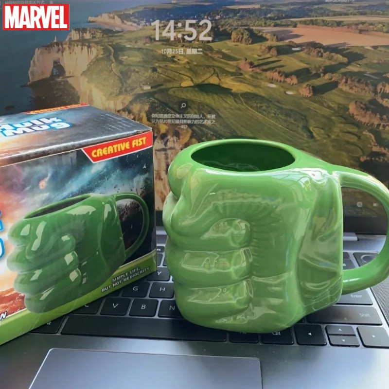 The Avengers Hulk Peripheral Movies Creative Personality Funny Fist Shape Ceramic Mug Office Milk Coffee Cup Boys Holiday Gift