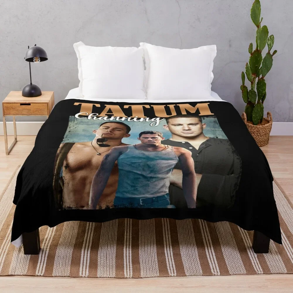 

Channing Artist Tatum Throw Blanket bed plaid Giant Sofa Quilt blankets and throws Blankets