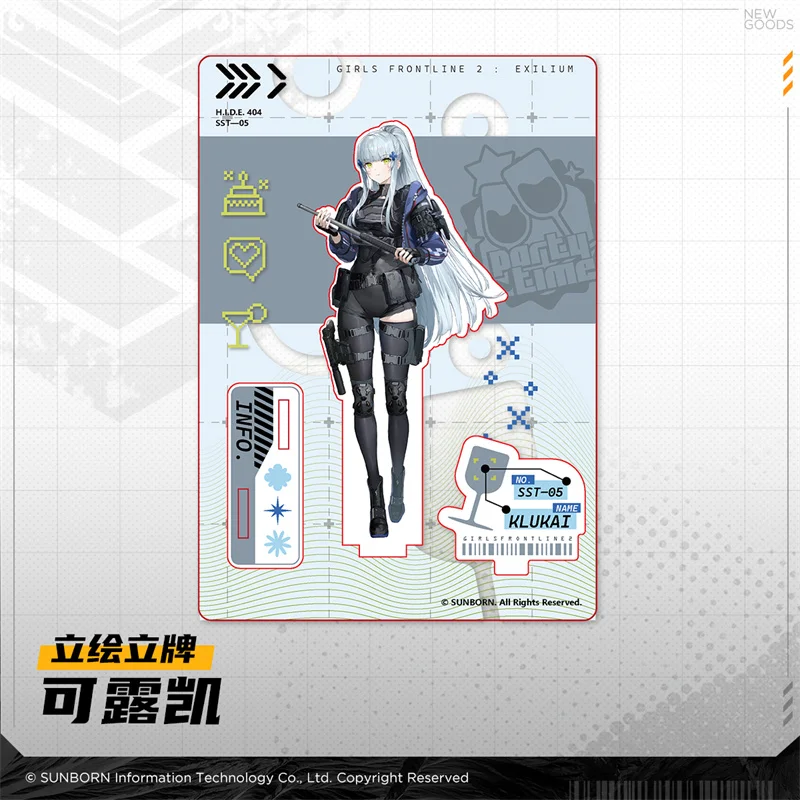 Game Girls' Frontline 2: Exilium Peripheral Gifts HK416 Klukai Springfield Makiatto Acrylic Stand Figure Standee Cosplay