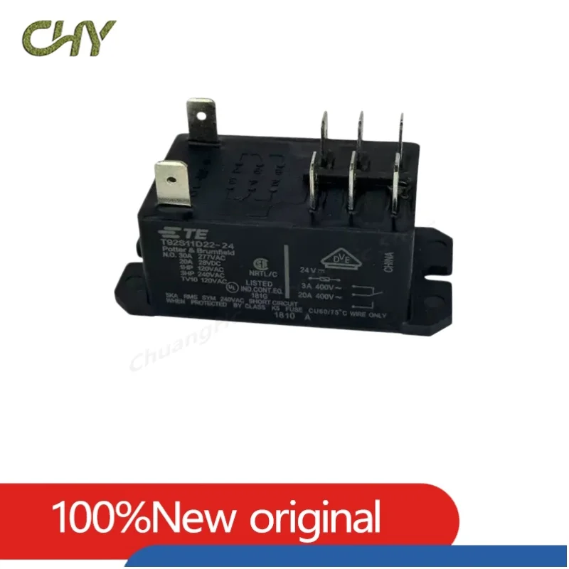 T92S7D12 T92P7D12 T92S7D22 T92P7D22 T92S11D22 T92P7A22 6PIN 8PIN 12/24VDC 12/24/120/240VAC Dual Pole Normally Open Power Relay