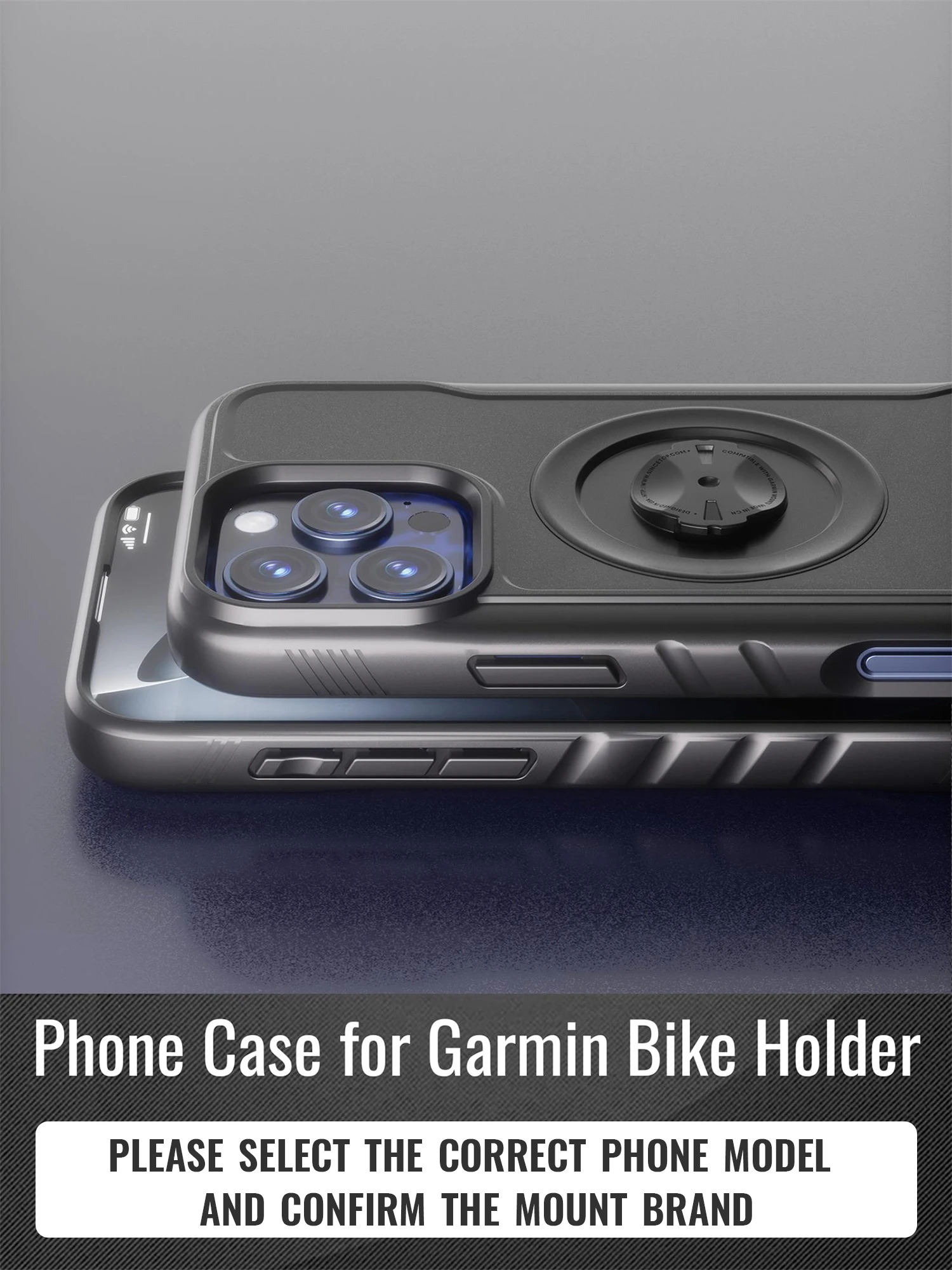 

Велосипедный держатель для телефона Противоударный чехол для Garmin Велосипедный мотоцикл с быстрой блокировкой MTB крепление для iPhone 17 16 15 14 Pro Max Cover