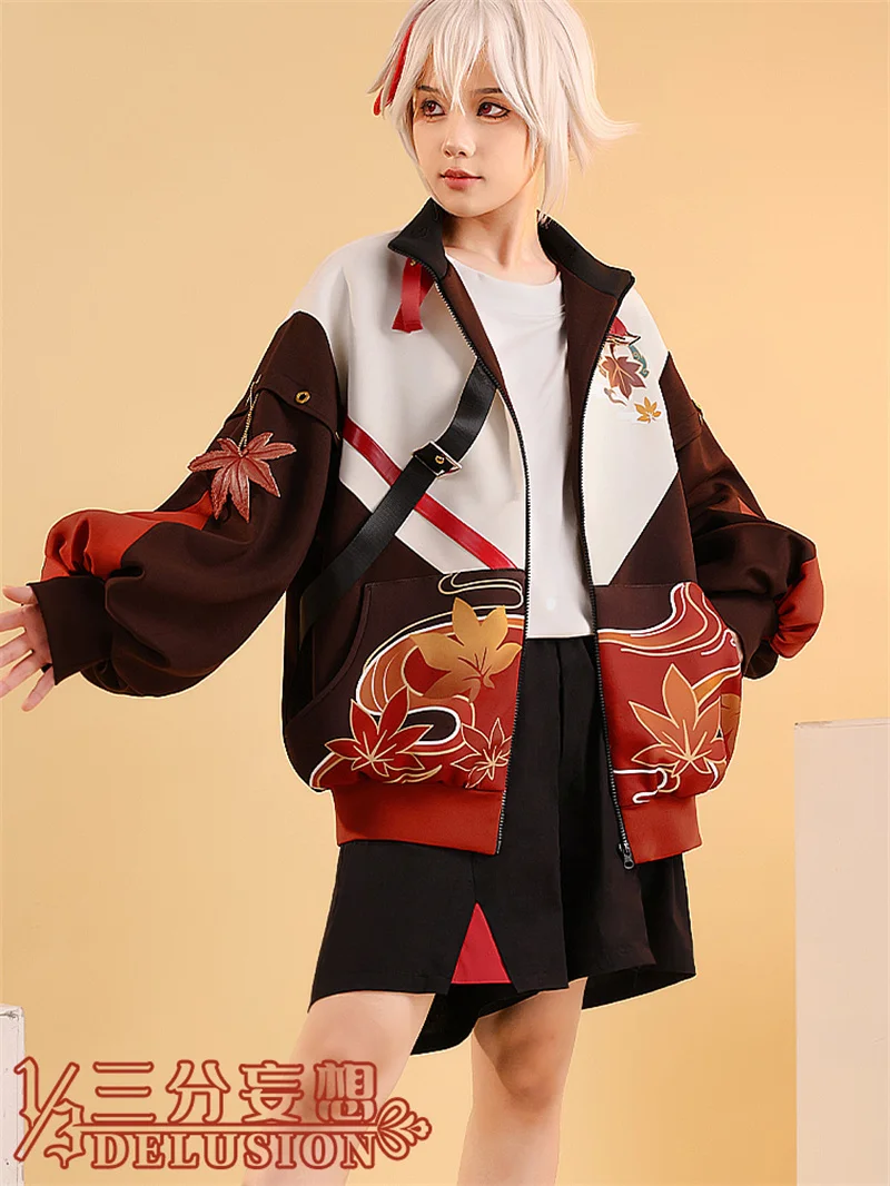 

InYOYO Genshin Impact Kaedehara Kazuha Cosplay Costume Fashion Daily Wear Coat Top Halloween Outfit Unisex NEW 2022 Hot Game