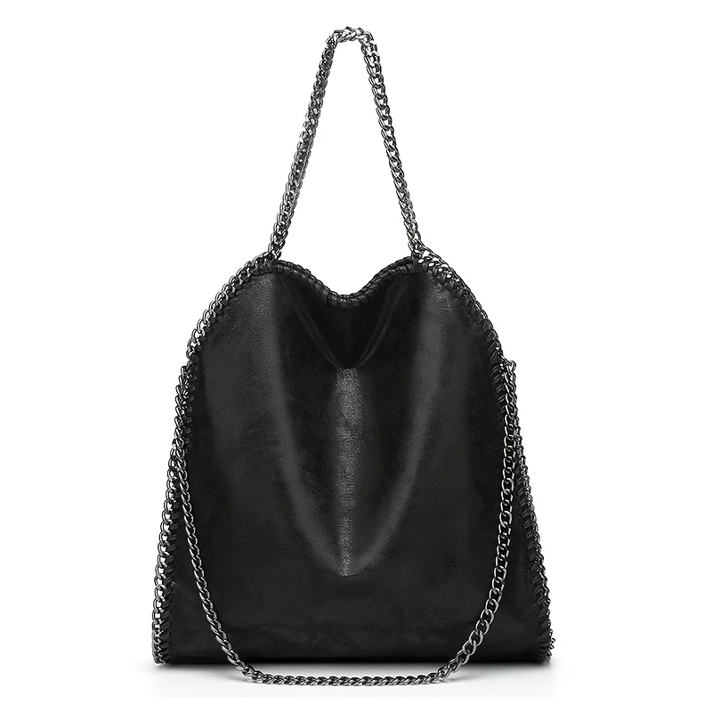 

Ladies' single shoulder bag, chain adjustable, foldable tote bag, large capacity can be cross-body, suitable for daily use.