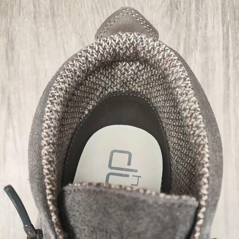 أحذية رجالية كاجوال سهلة الارتداء من هاي ديد، خفيفة للغاية وقابلة للتنفس ومريحة، مصنوعة من جلد النوبوك، أحذية عمل متوسطة الار...