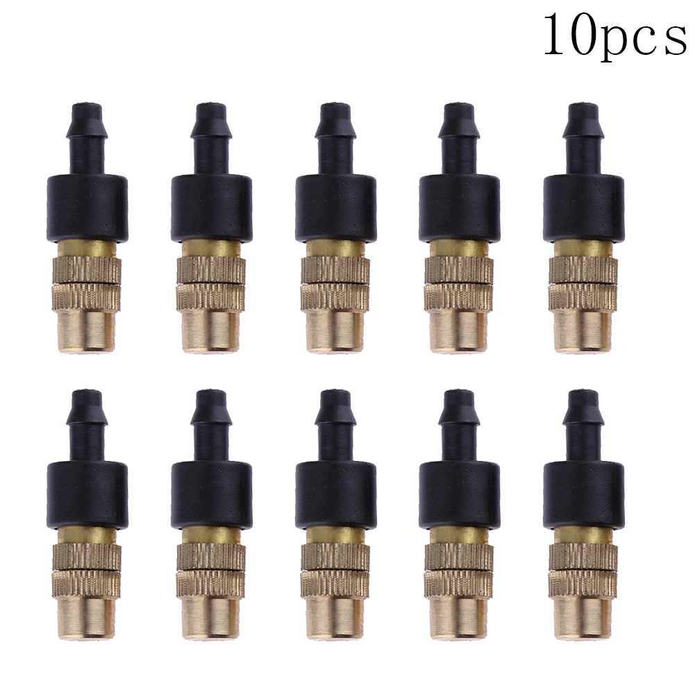

10pcs 4/7PVC Micro Drip Sprinklers Adjustable Green Dripper Nozzle Agricultural Save Water Portable Automatic Irrigation Tools