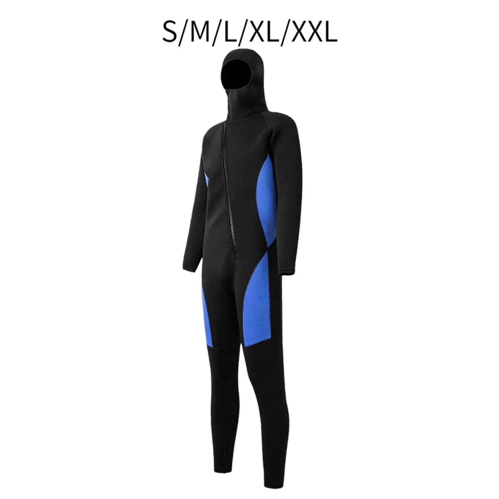 Full Wetsuit Full Body Coldproof Front Zipper Swimwear Dive Skins Diving Jumpsuit for Snorkeling Kayaking Surfing Swimming