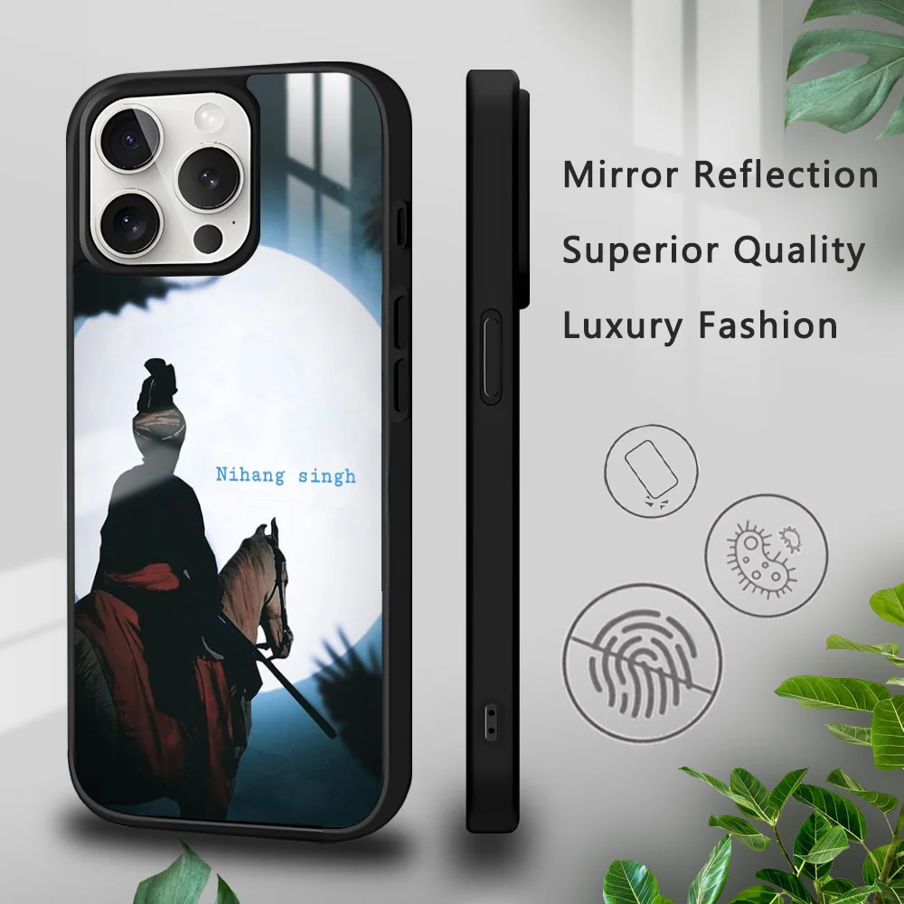 Nihang Singh Sikh Warrior Phone Case For iPhone 16 15 14 13 12 11 Pro Xs Max Mini Plus Celulares Hard Funda