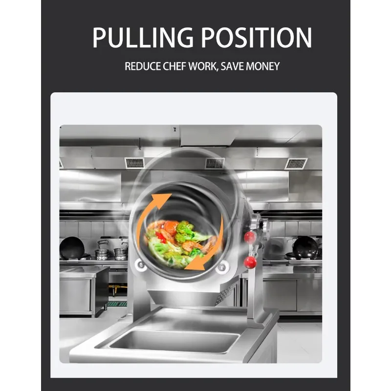 

Electric Automatic Cooking Machine For Canteen Restaurant Use Intelligent Stir-fry Wok Fried Rice Machine 1 Year