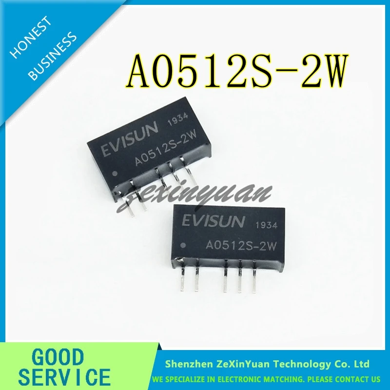 5PCS/10PCS/20PCS A0512S-2WR3 A0512S-2WR2 A0512S-2W A0512S SIP-5 5V TO 12V 2W DC-DC isolapted power module