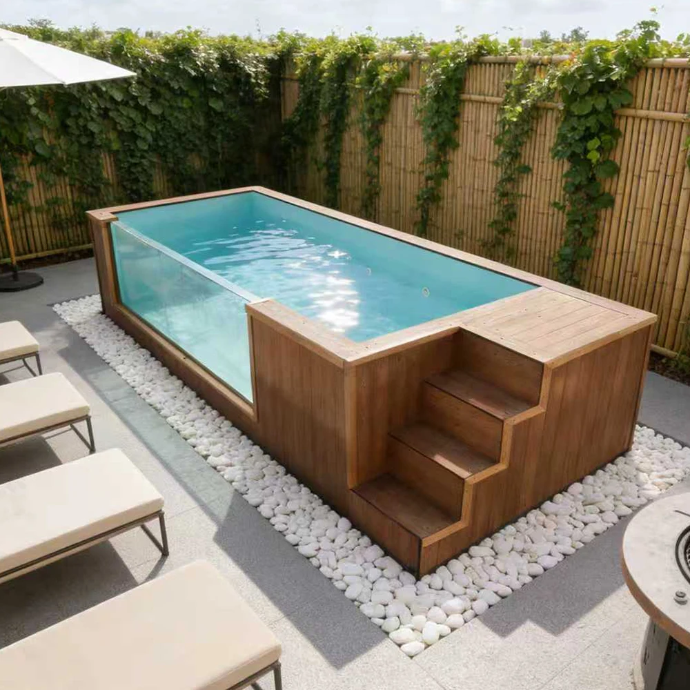 Custom Concrete Swimming Pool Venetian Plaster Finish Mosaic Detail Work Luxury Piscina