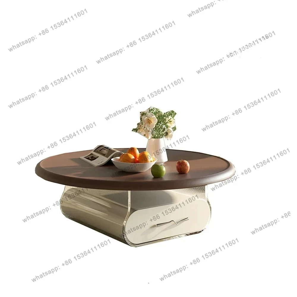 

Coffee Table Italian Clear Bedroom Round Simple Living Room Coffee Table Tea Center Floor Simple Mesa Auxiliar Unique Furnitur