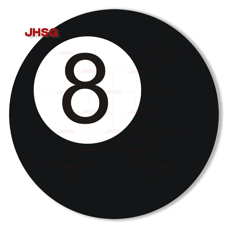 

8-ball Monochrome Sticker, Car Window Bumper Sticker, Car Laptop Exterior Decoration