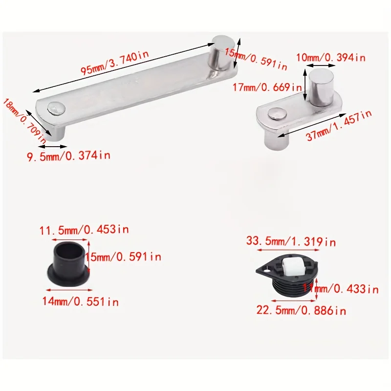 Multifunctional furniture folding rotary table desk table storage table Mobile small cyclone hardware accessories connector