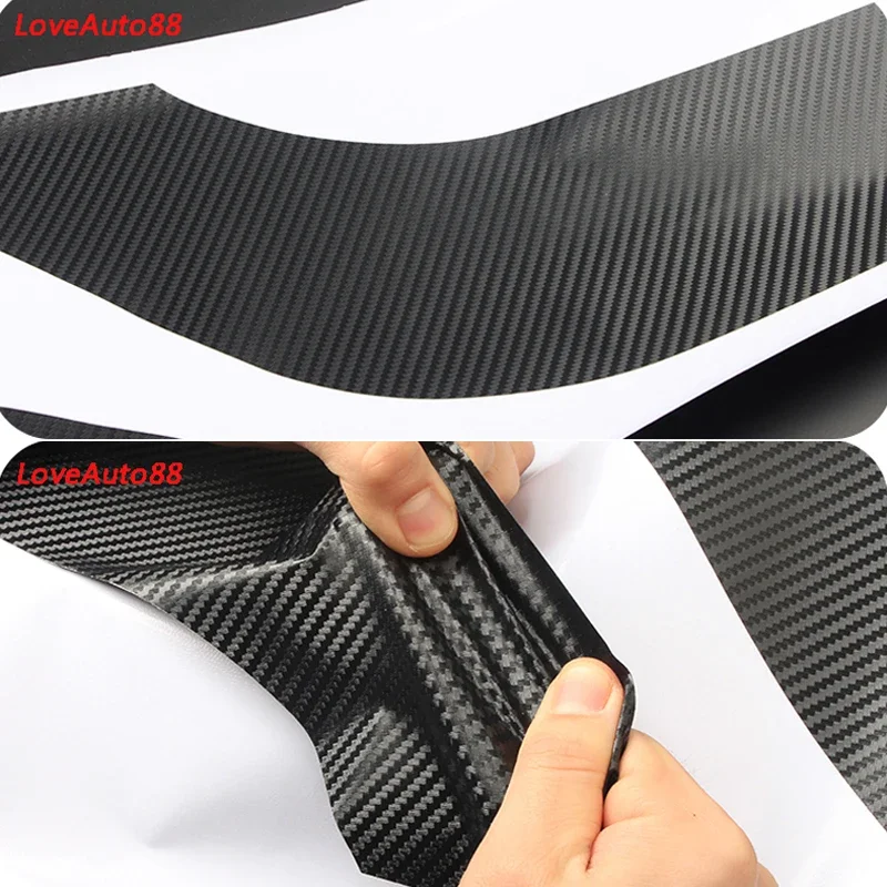 For MG ZS 2017-2021 Car Carbon Fiber Stickers Door Protector Pad Anti Kick Pad Anti-dirty Pad Mat Cover Sticker Accessories