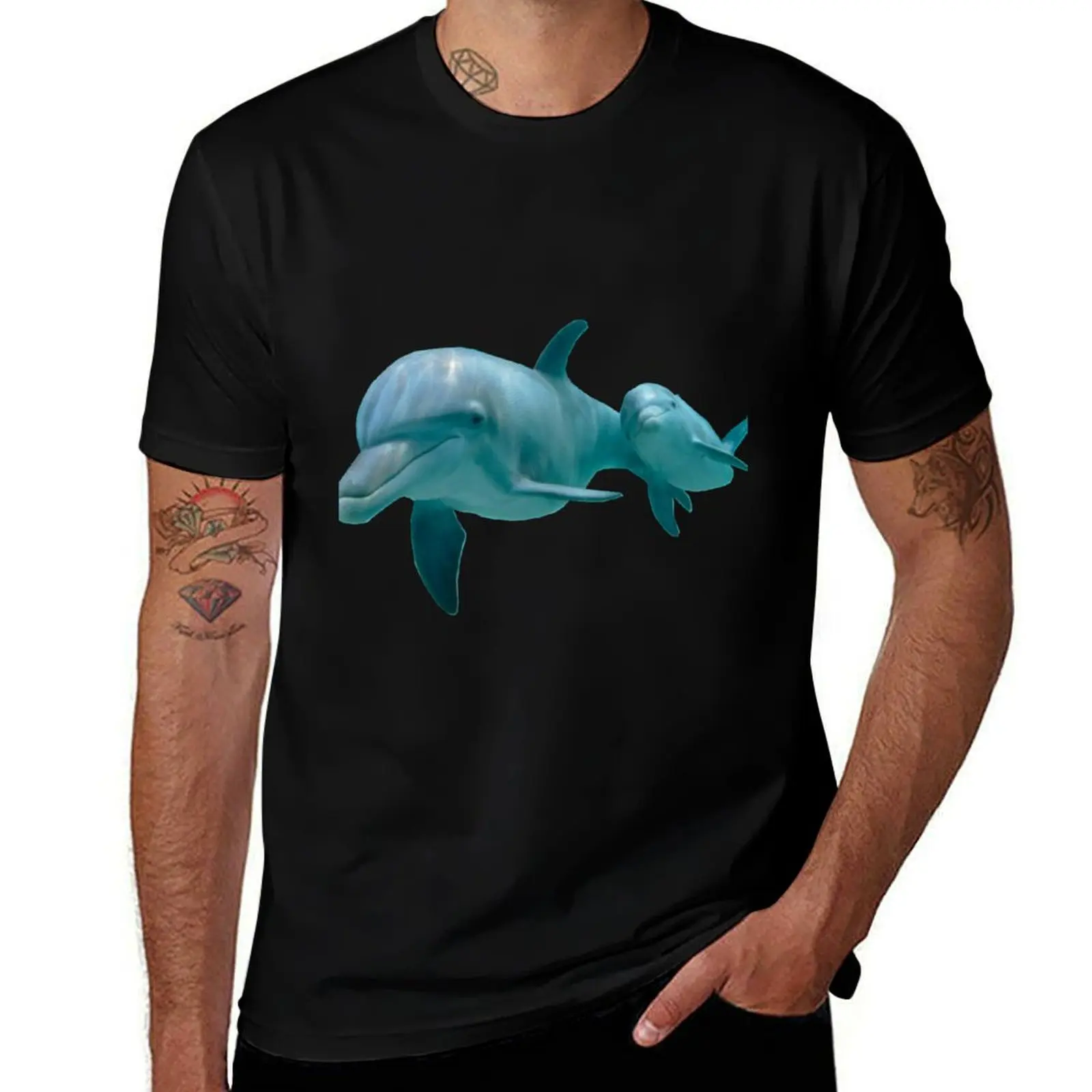 Dolphin T-Shirt Street Style Casual Tee Shirt T-Shirt