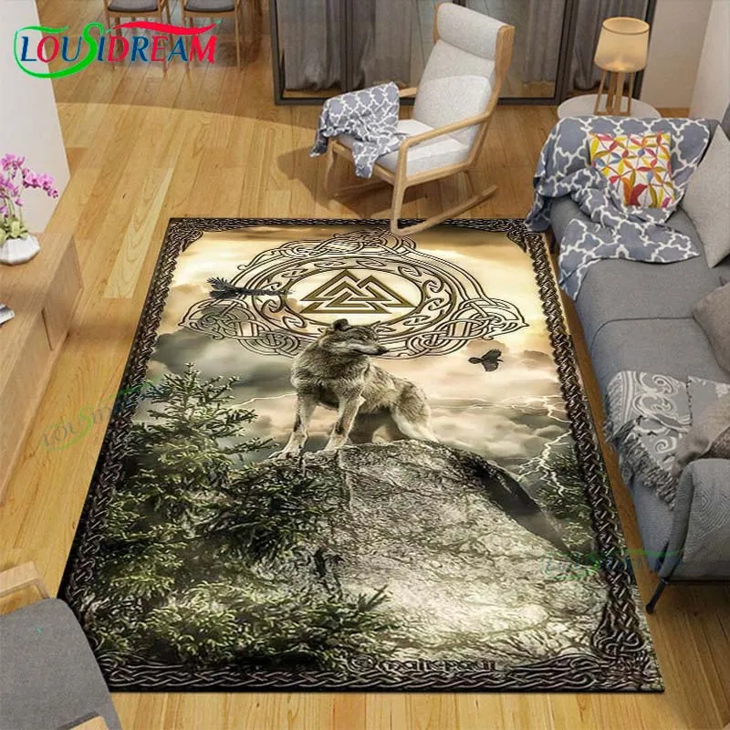 Dywan wilk dywanik dywanik dywanik sypialnia mata do jogi rekwizyty fotograficzne dywan do składania prezent urodzinowy anime dywan