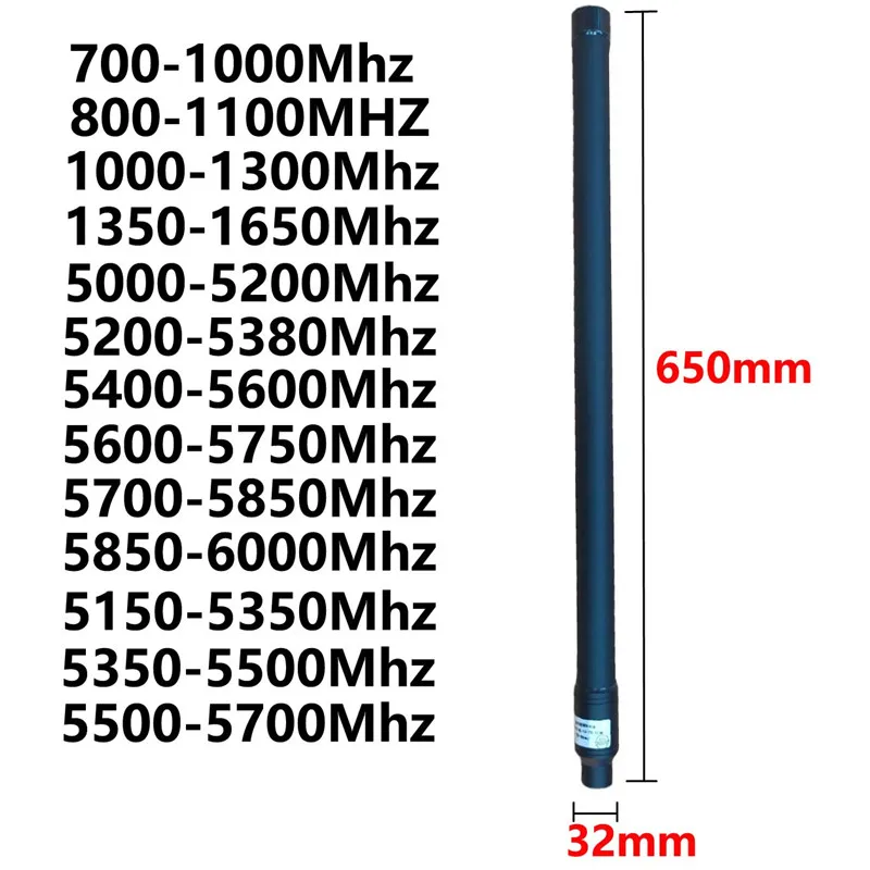 

FRP antenna 700-1000MHZ 800-1100MHZ5150-5350M5350-5500M5500-5700M5850-6000M5700-5850M5600-5750M5400-5600M5200-5380M5000-5200MHZ