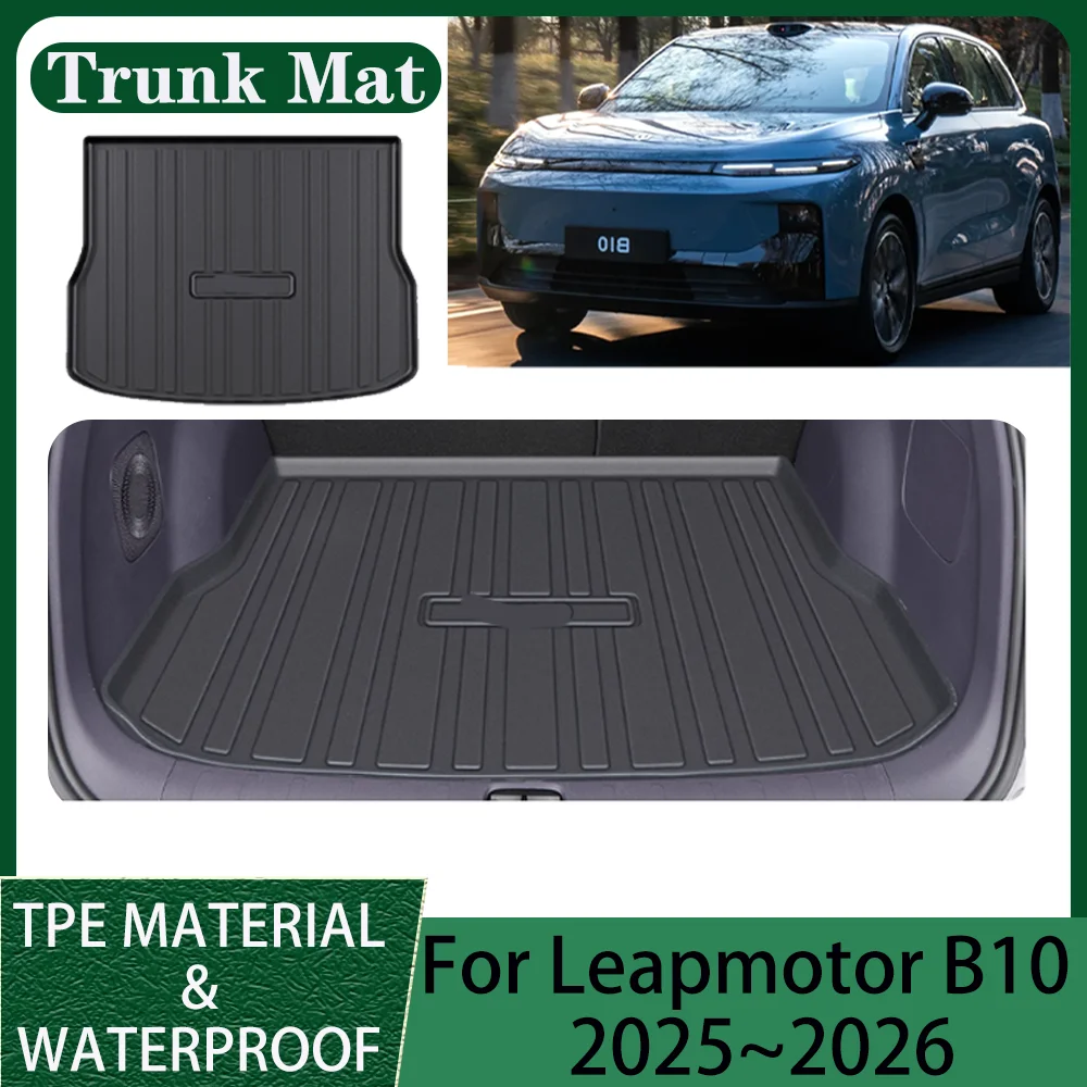 For Leapmotor B10 2025~2026 Car TPE WaterProof Boot Covers Scratch Prevention Trunk Mat Pad Tray Protector Interior Accessories