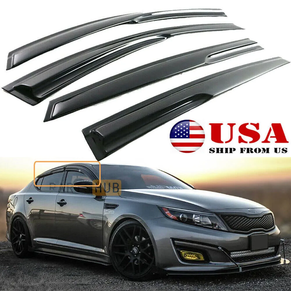 

Для KIA Optima K5 2011-2015: Акриловые дефлекторы окон (ветровики) для защиты от дождя и солнца