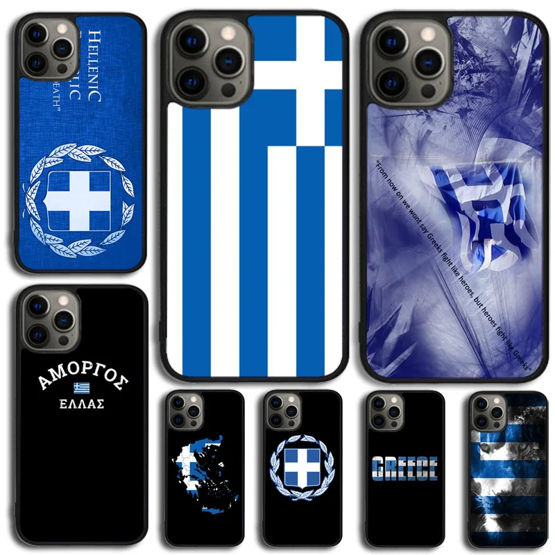 Greece Greek Flag Phone Case Cover For iPhone 15 16 14 Plus 11 12 mini 13 Pro Max Apple X XR XS max