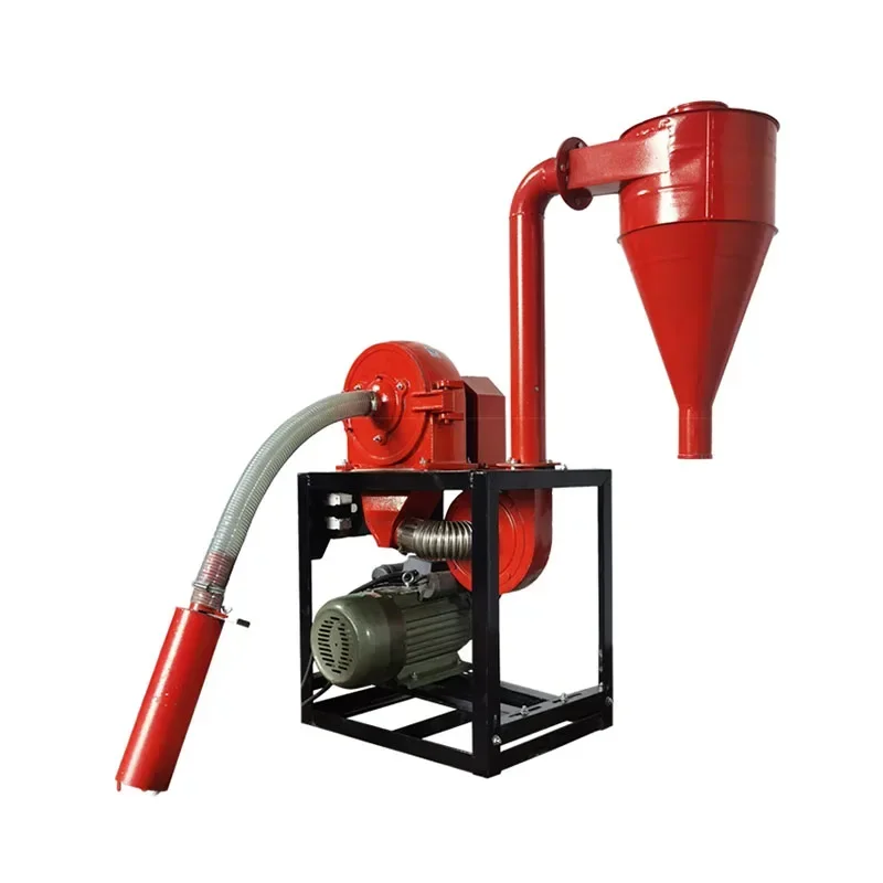Self-priming Large-capacity Corn Pulverizer Household Automatic 220v Whole Grain Flour Mill for Breeding Feed Grinding