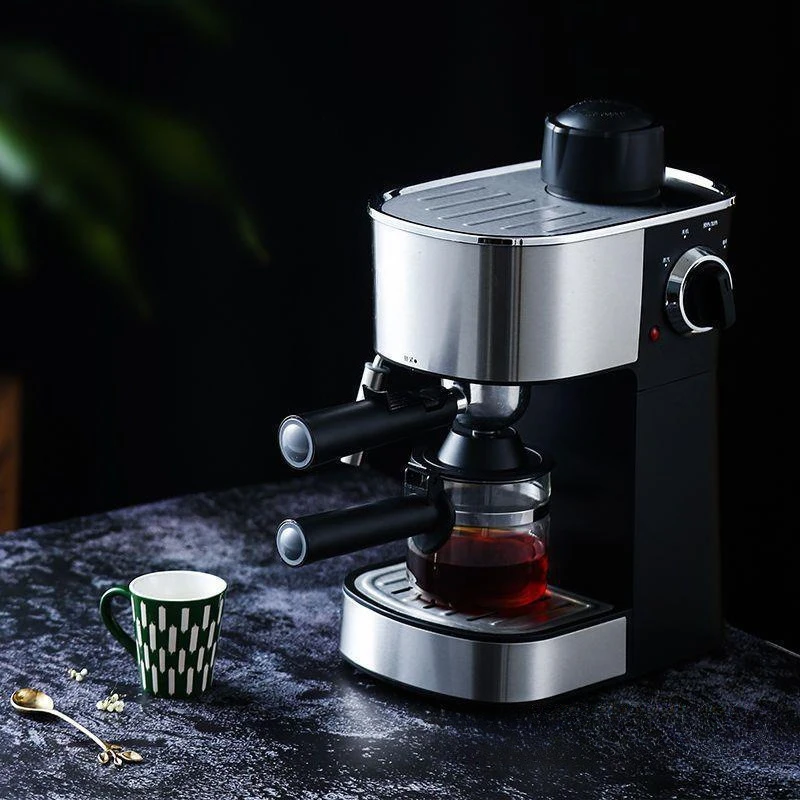 ماكينة القهوة الإيطالية المنزلية الصغيرة رغوة الحليب البخارية شبه الأوتوماتيكية الكاملة #1