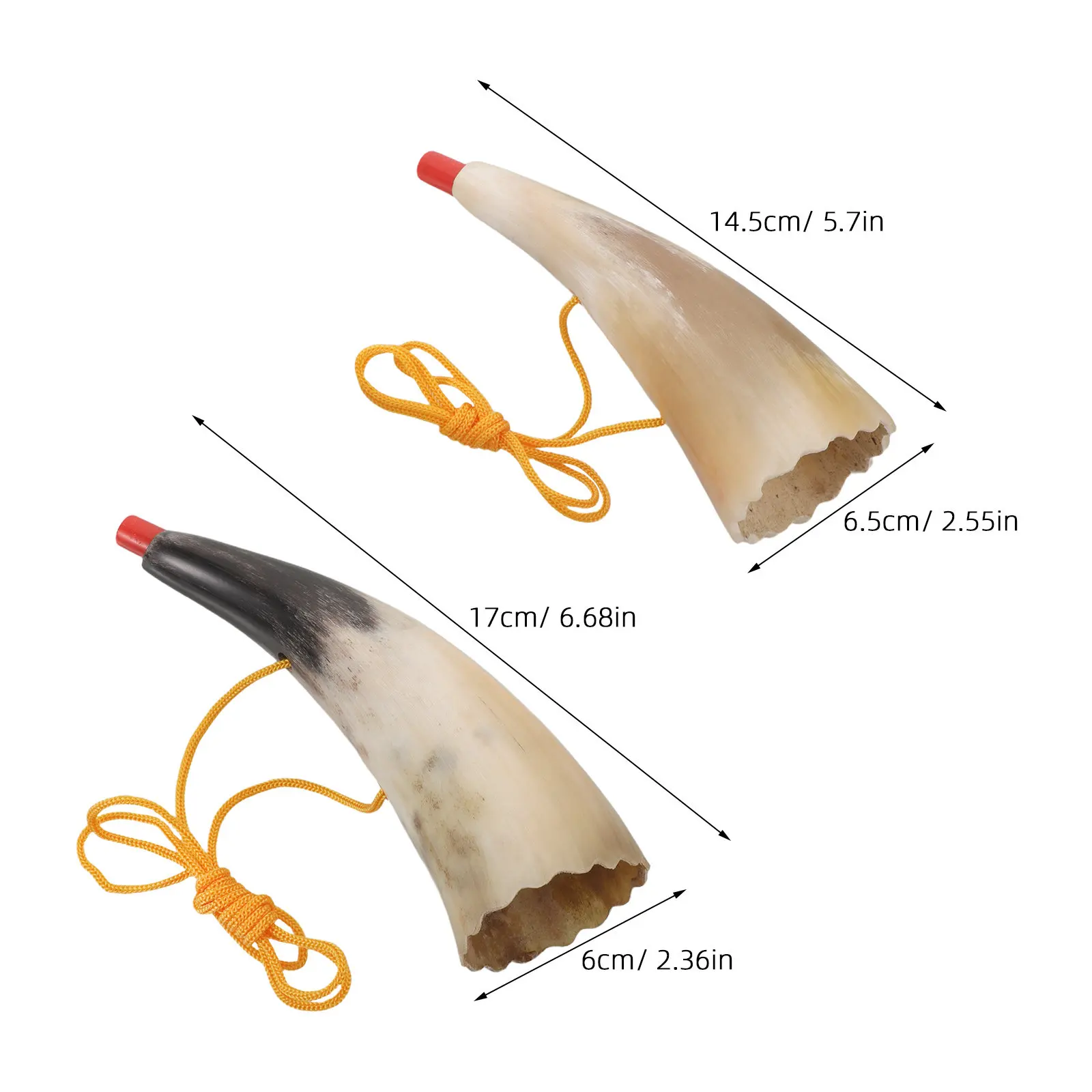 2Pcs Bull Horn Sports Cheering Horn Noise Maker for Football Soccer Games Stadium Fans Party Celebration Outdoor Festival
