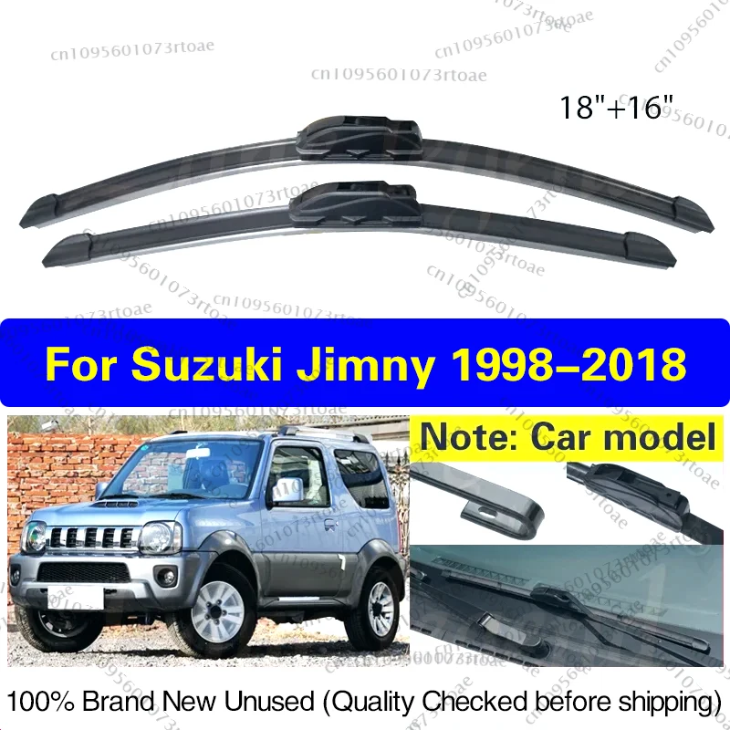 

Car Front Wiper Blades For Suzuki Jimny 1998-2018 Soft Rubber Windshield Windscreen Rain Brush Car Accessories 2016 2017 18"+16"