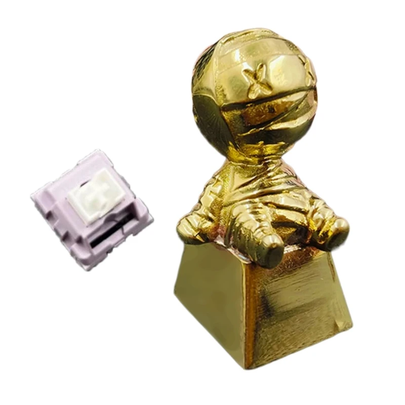 Brass Mummy Keycap and Switches Set for Mechanical Keyboards Customization Accessories