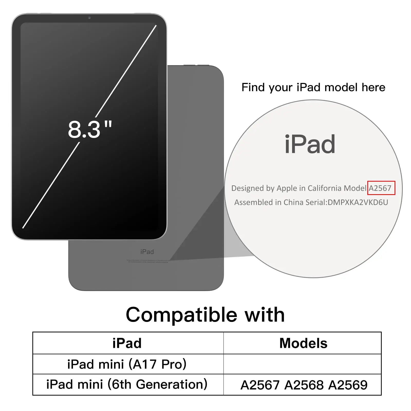 Transparent case for Apple iPad mini 6 / 7 (A17 PRO) Soft Tpu Housing Slim shockproof Tablet Cover for Apple iPad mini 2021 2024
