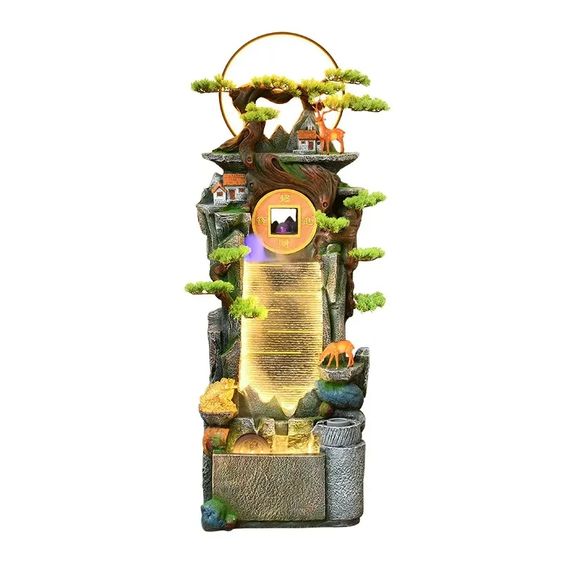 Rockery Floor Water Fountain Circulating Water Indoor Living Room Office Hall Ornaments