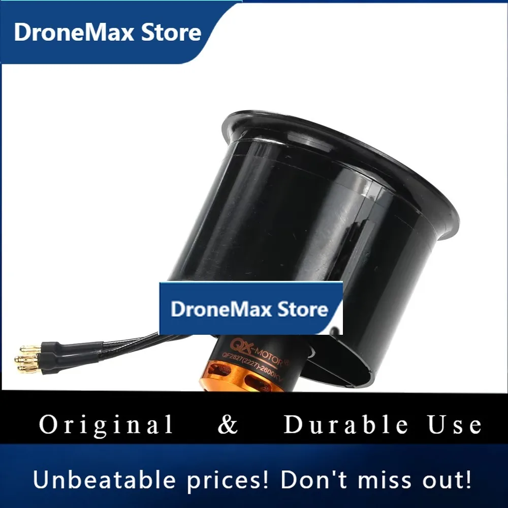 DroMaQX-Motor 70mm EDF 12 Blades Brushless Motor QF2827 1800KV/2600KV With 60A/80A ESC For RC Airplane