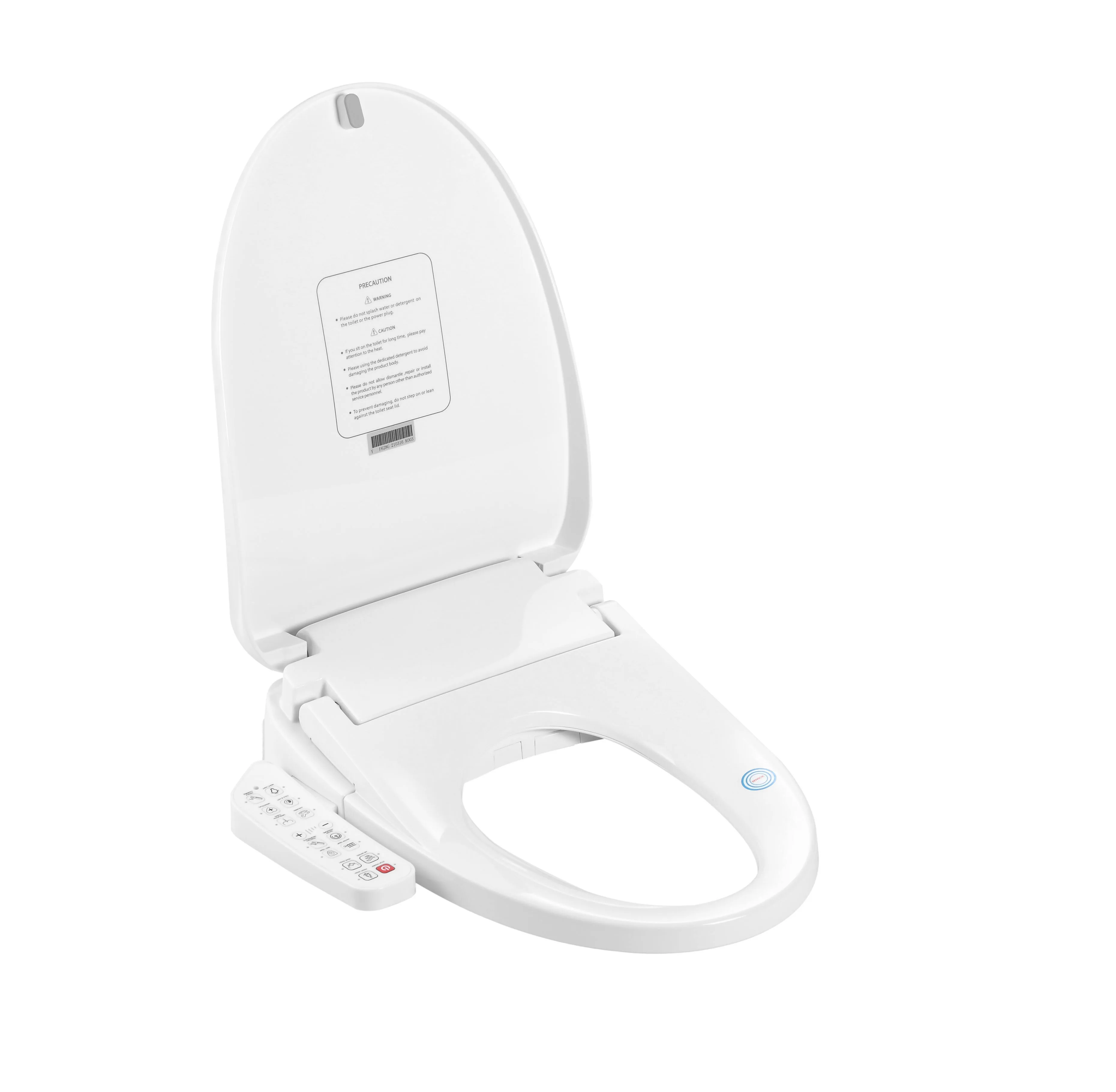 WaterMark SAA Certified Elongated Soft-closing V-Shaped Bathroom Automatic Smart Toilet Seat Cover Auto Wash Seat Heating Remote