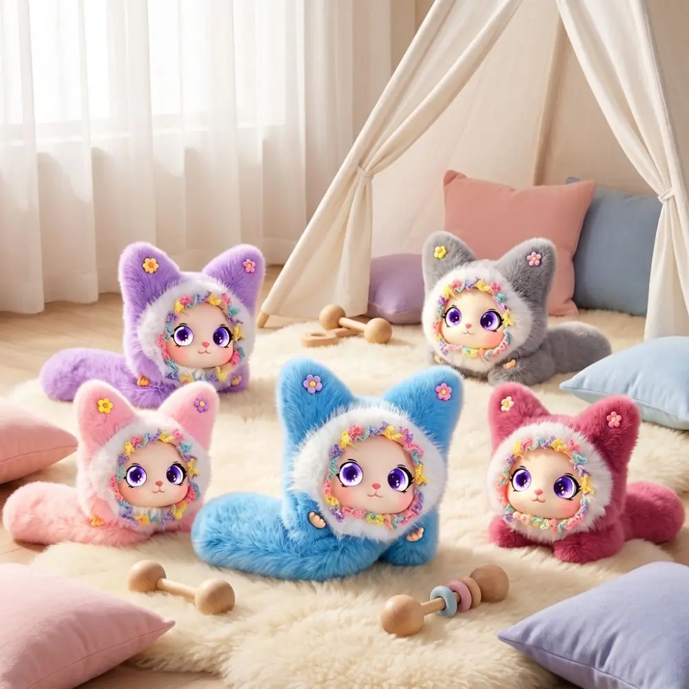 AI Continuous Dialogue AI Cat Plush Winking Interaction Personal Companion AI Companion Doll KeyChain Relaxing Chat