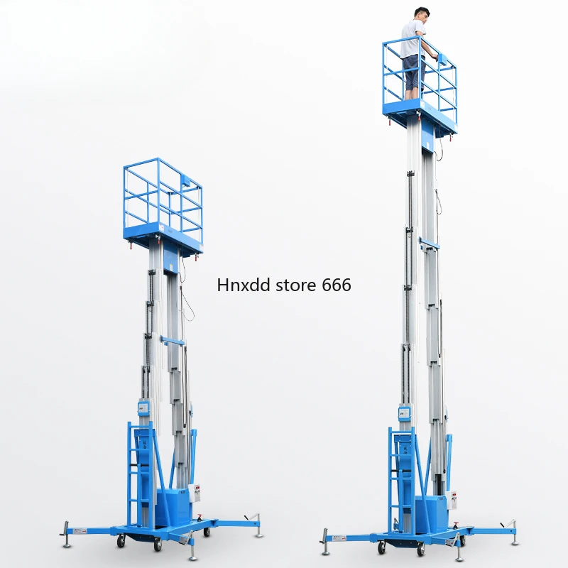 Electric Double Mast Lifting Platform Mobile Lift