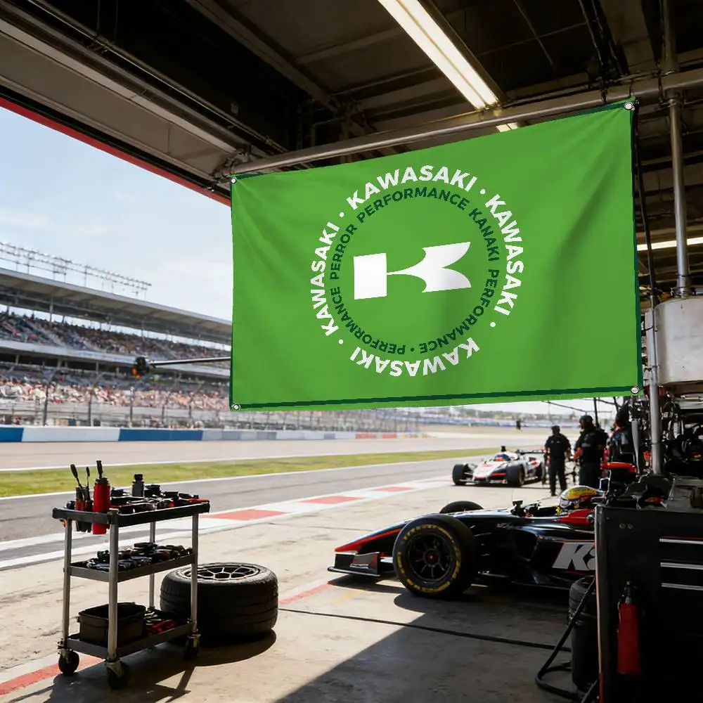 

Флаг KAWASAKI из матового полиэстера с сублимационной печатью, прочный, для подвешивания, для домашнего декора, мероприятий, подарок на выпускной
