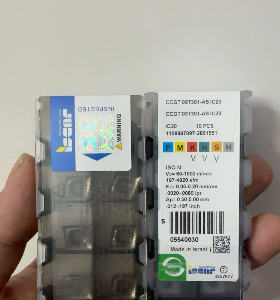 

Hard alloy cutting blades CCGT09T301-AS IC20