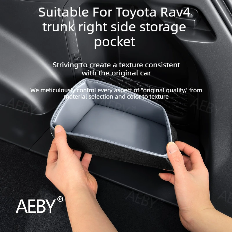 

For Toyota Rav4 2020-2026 Car side storage tray,Rear trunk right,Trunk side storage net,Car interior accessories,Anti-scratch