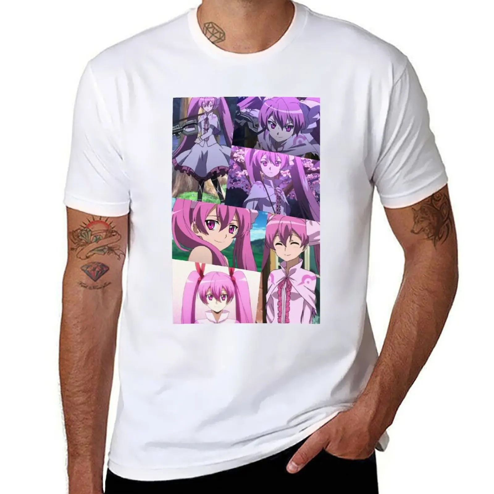 

Anime Akame ga Kill Mine T-Shirt man t shirt summer black cotton t-shirt plain for man package T-Shirt