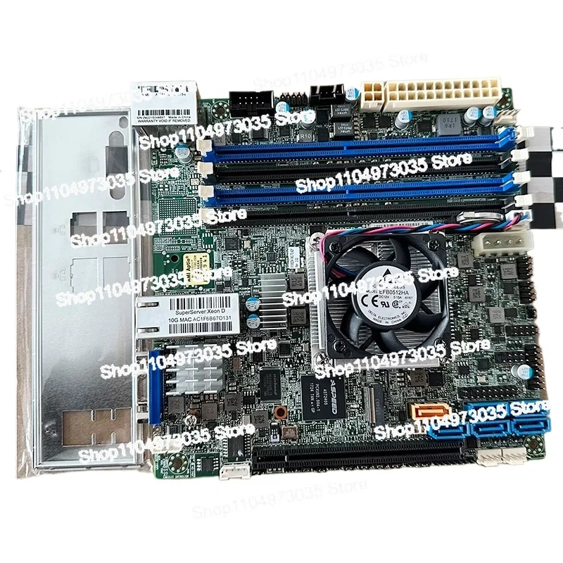 

Supermicro X10SDV-16C-TLN2F Server ITX Main Board XEON D1581 Dual 10 Gigabit Network Port NAS