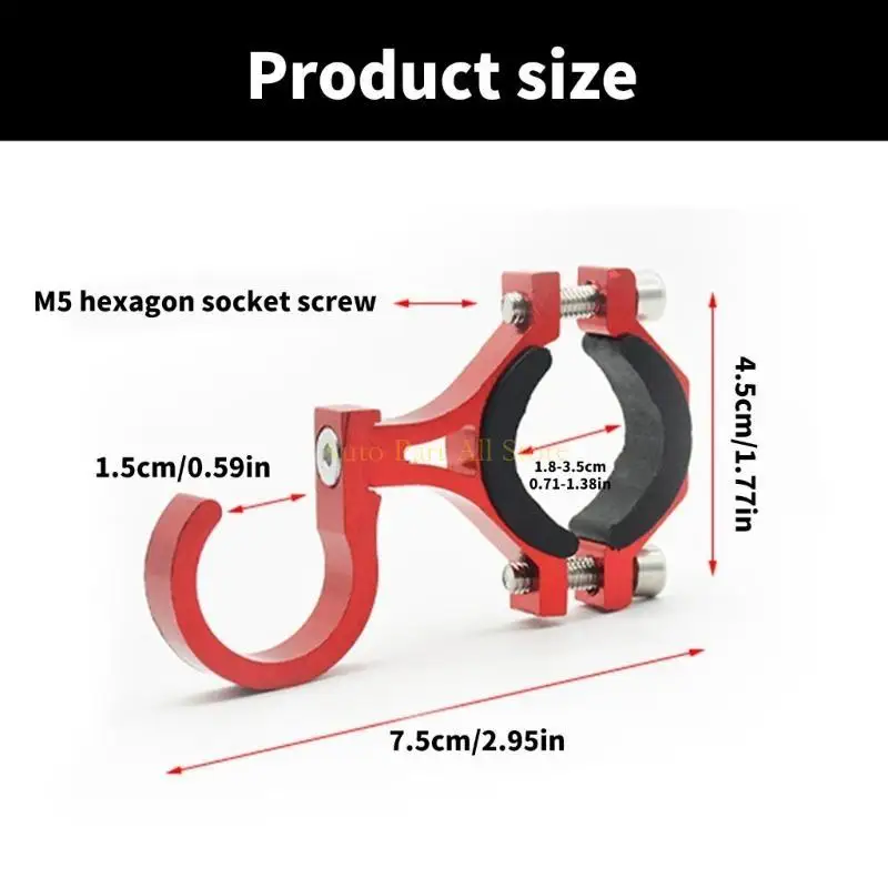 J0MA Universal Motorcycle Bag Bag Claw Hook Aluminium Hook Hook Easy Estra