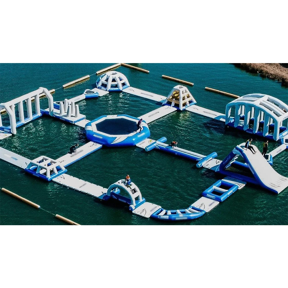 ！@Inflatable PVC Beach Fun Water Sports Games Outdoor Floating Sea Amusement Customizable for Park