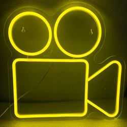 Fotocamera neon led sign Wall Decor luce al Neon estetica photography Room Shop Home BAR Art Anniversary decorazione della parete regalo al neon