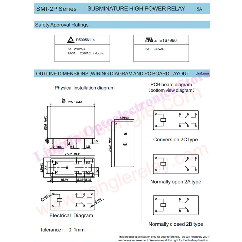 5PCS/lot SMI- 05V 12V 24VDC -SL-2C SMI-05VDC-SL-A SMI-12VDC-SL-C SMI-24VDC-SL-2C 10A 4/5/8PIN Relay 5V 12V 24V 100% Original new