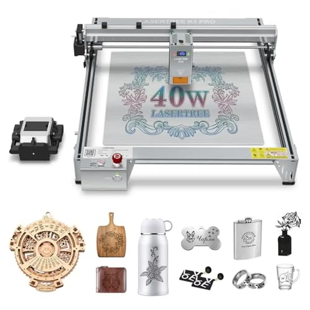 High Power 40W Laser Cutter and Engraver Machine with Air Assist Pump Wood Acrylic Metal DIY Projects Industrial-Grade Precision