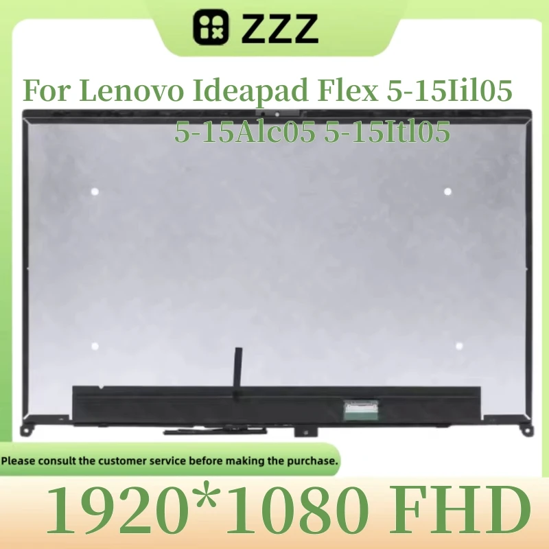 

Lcd Touch Screen Assembly for Lenovo Ideapad Flex 5-15Iil05 5-15Alc05 5-15Itl05, Replacement 5D10S39643 5D10S39644